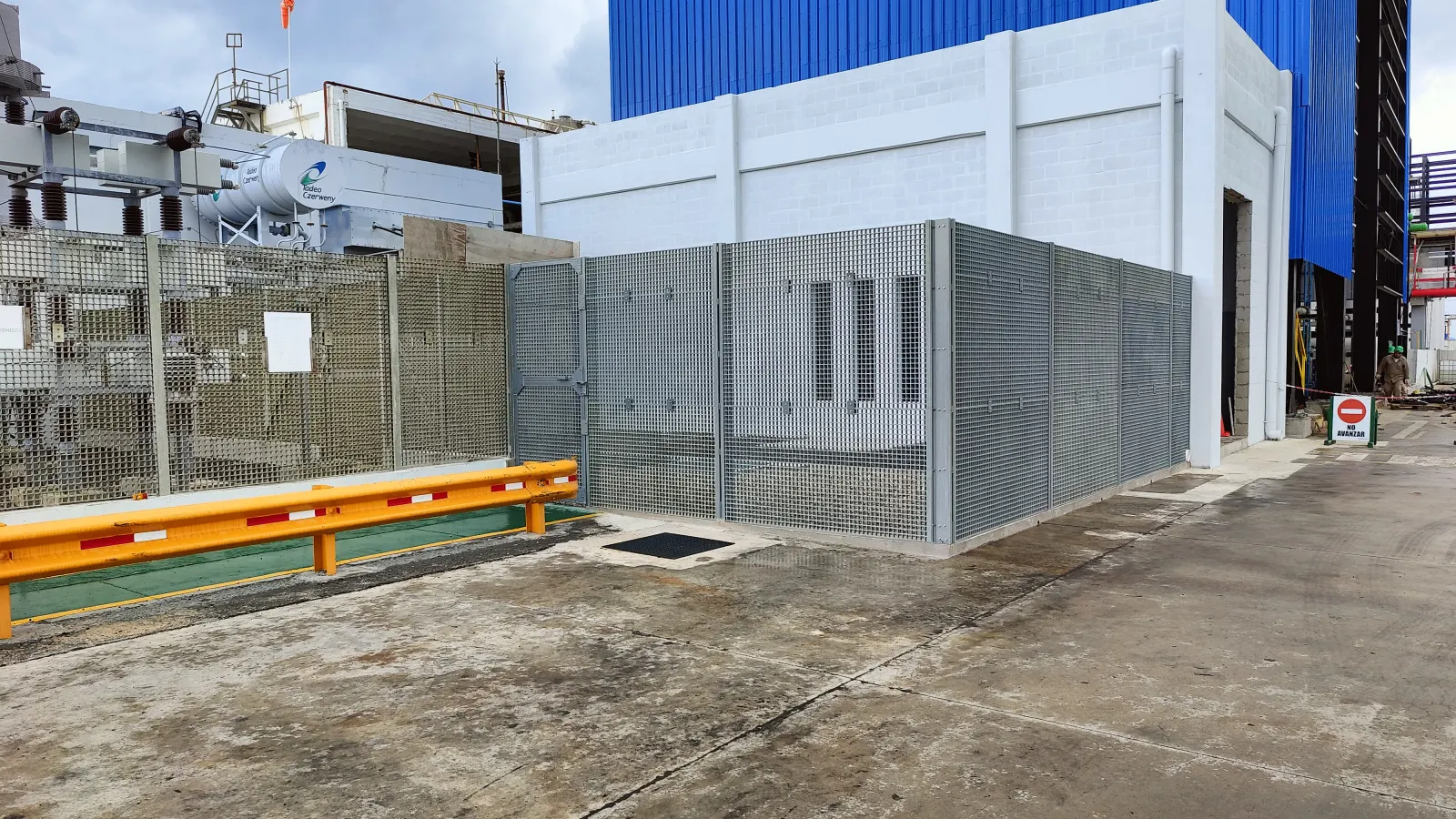 GFRP fencing and gates for corrosive and electrical environments.