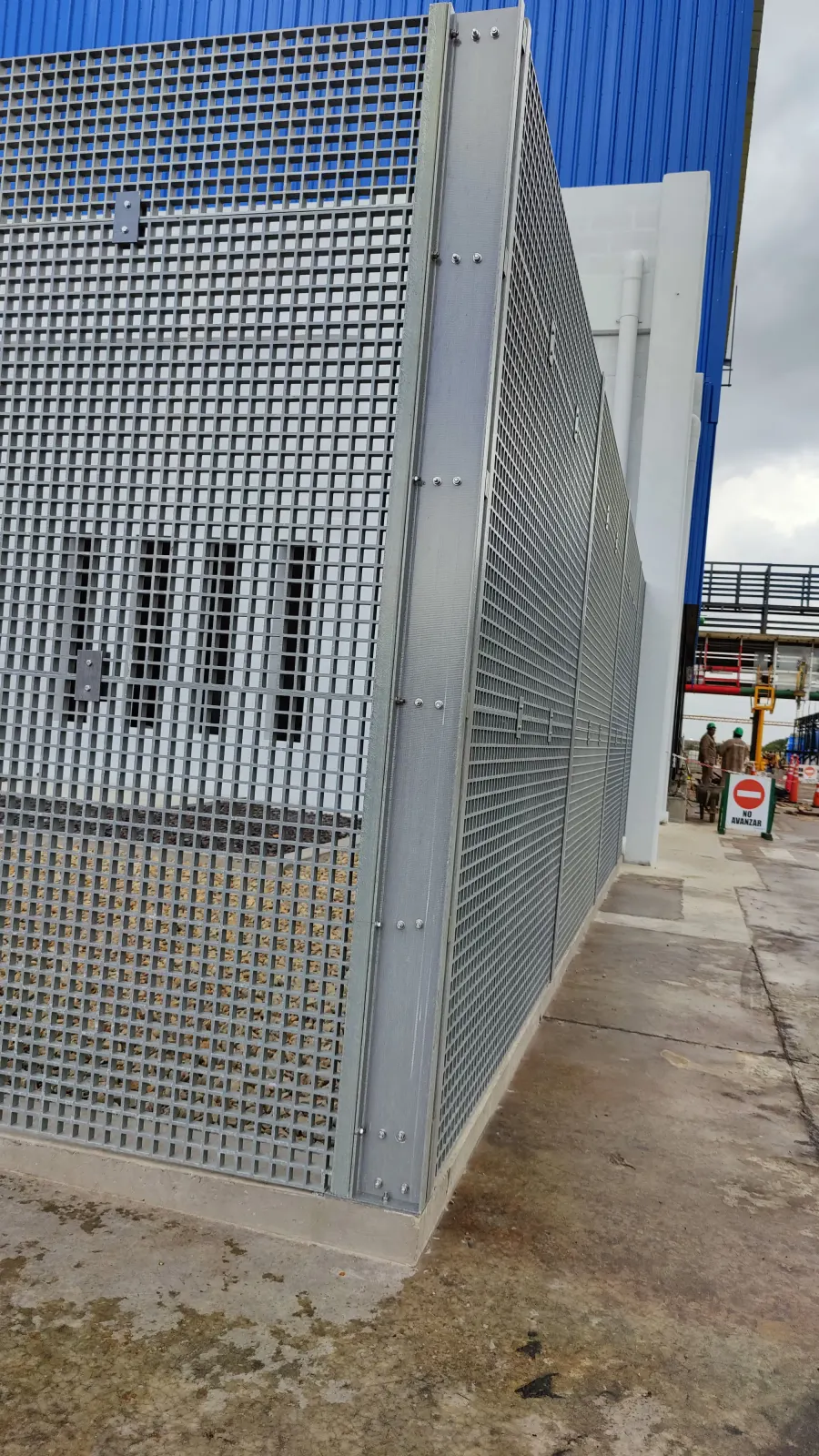 GFRP fencing and gates for corrosive and electrical environments.
