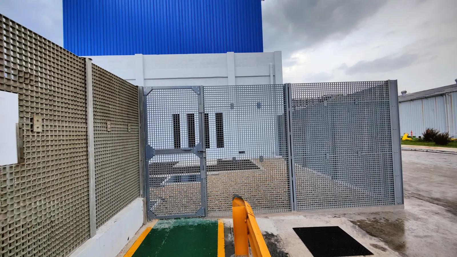 GFRP fencing and gates for corrosive and electrical environments.